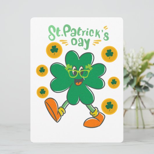 ST PATRICK ONTWERP FEESTDAGENKAART (Staand voorkant)