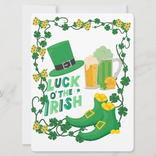 ST PATRICK ONTWERP FEESTDAGENKAART (Voorkant)