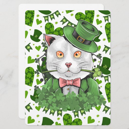 ST PATRICK ONTWERP  FEESTDAGENKAART (Voorkant / Achterkant)