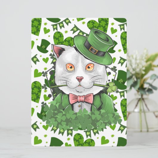 ST PATRICK ONTWERP  FEESTDAGENKAART (Staand voorkant)