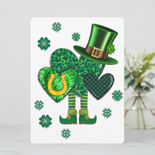ST PATRICK ONTWERP FEESTDAGENKAART (Staand voorkant)