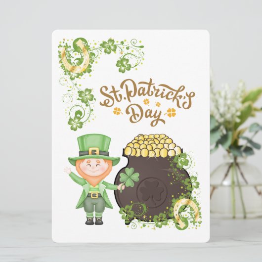 ST PATRICK ONTWERP FEESTDAGENKAART (Staand voorkant)