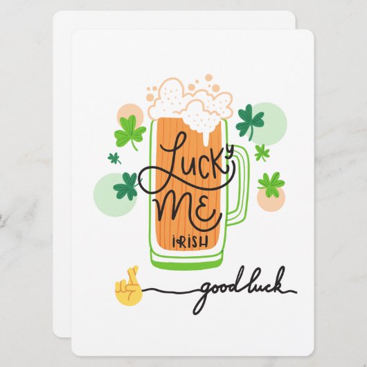 ST PATRICK ONTWERP  FEESTDAGENKAART (Voorkant / Achterkant)