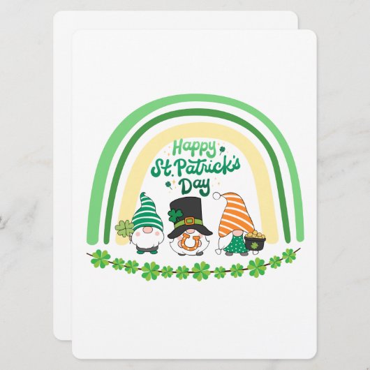 ST PATRICK ONTWERP FEESTDAGENKAART (Voorkant / Achterkant)