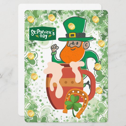 ST PATRICK ONTWERP  FEESTDAGENKAART (Voorkant / Achterkant)