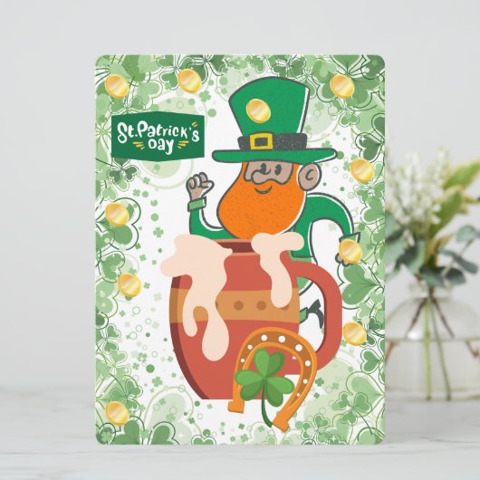 ST PATRICK ONTWERP FEESTDAGENKAART (Staand voorkant)
