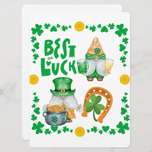 ST PATRICK ONTWERP  FEESTDAGENKAART (Voorkant / Achterkant)