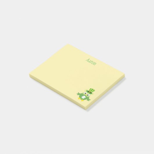 St. Patrick Owl Sandy kleur Post-it® Notes (Schuin)