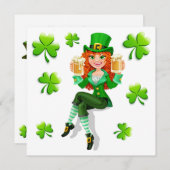 St. Patrick Party Uitnodiging (Voorkant / Achterkant)