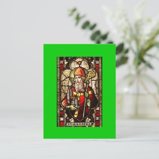 St. Patrick Patron Saint van Ierland Briefkaart (Staand voorkant)
