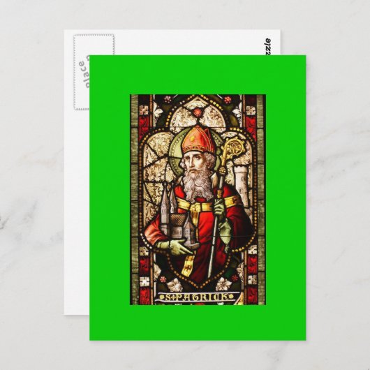 St. Patrick Patron Saint van Ierland Briefkaart (Voorkant / Achterkant)