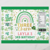St Patrick Pink Three is een Charm Chip Bag Wrappe Flyer (Voorkant)