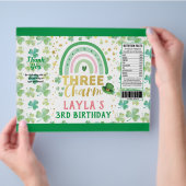 St Patrick Pink Three is een Charm Chip Bag Wrappe Flyer (Hand)