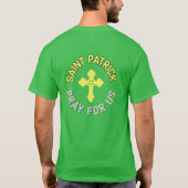 St. Patrick Pray voor ons katholieke Latijnse mass T-shirt (Achterkant)