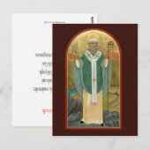 St. Patrick Prayer Card Briefkaart (Voorkant / Achterkant)