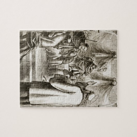 St. Patrick preaching bij Tara, van 'The Trias Thu Legpuzzel (Horizontaal)