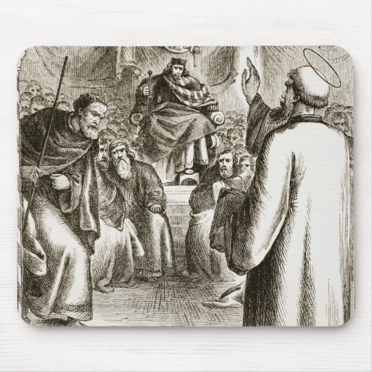 St. Patrick preaching bij Tara, van 'The Trias Thu Muismat (Voorkant)