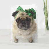 St Patrick Pug Kaart (Voorkant)