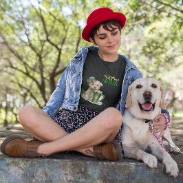 St Patrick Puppy Kiss Me Ik ben Schattige Typograf Tri-Blend Shirt