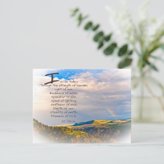 St Patrick Quote Briefkaart (Staand voorkant)