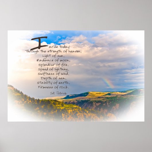 St Patrick Quote Poster (Voorkant)