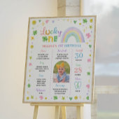 St. Patrick Rainbow Lucky One Milestone Poster