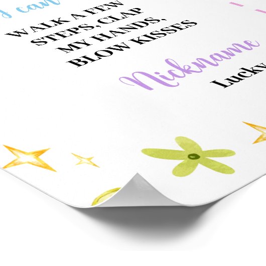 St. Patrick Rainbow Lucky One Milestone Poster (Hoek)