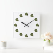 St Patrick Real 4 Leaf Clover Wall klok (Huis)