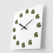 St Patrick Real 4 Leaf Clover Wall klok (Hoek)