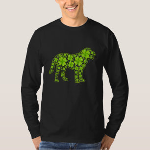 St Patrick Retro Leprechaun Bernard Dog Shamrock T-shirt