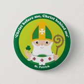 St. Patrick Ronde Button 5,7 Cm (Voorkant)