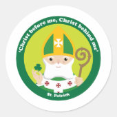St. Patrick Ronde Sticker (Voorkant)