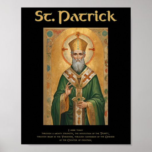 St Patrick Rooms-katholieke gebed Poster (Voorkant)