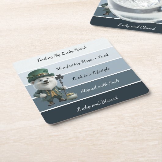 St. Patrick’s Affirmation Kartonnen Onderzetters (Schuin)