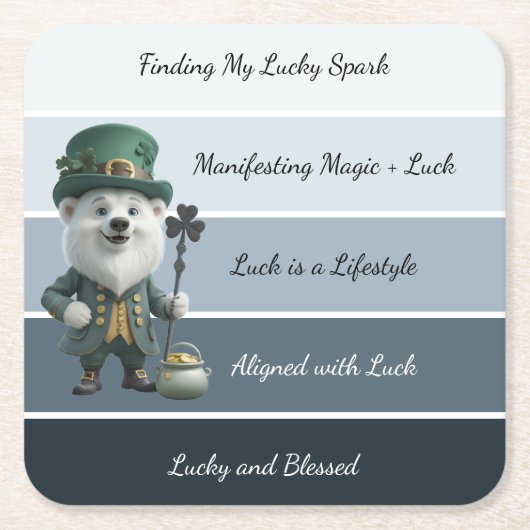 St. Patrick’s Affirmation Kartonnen Onderzetters (Voorkant)