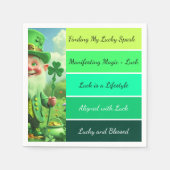 St. Patrick’s Affirmation Napkins Servet (Voorkant)