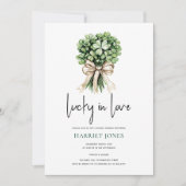 St Patrick’s Bridal Shower Clover Bouquet Kaart (Voorkant)