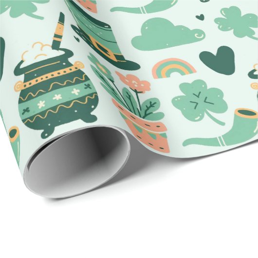 st patrick ' s dag cadeaupapier (Rol Hoek)