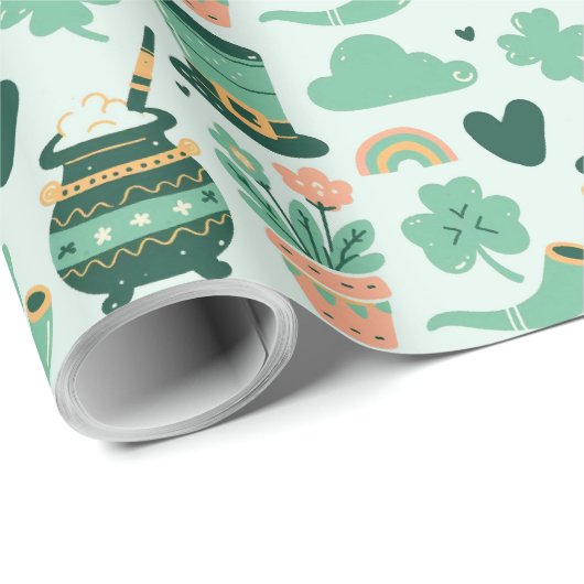st patrick ' s dag cadeaupapier (Rol Hoek)