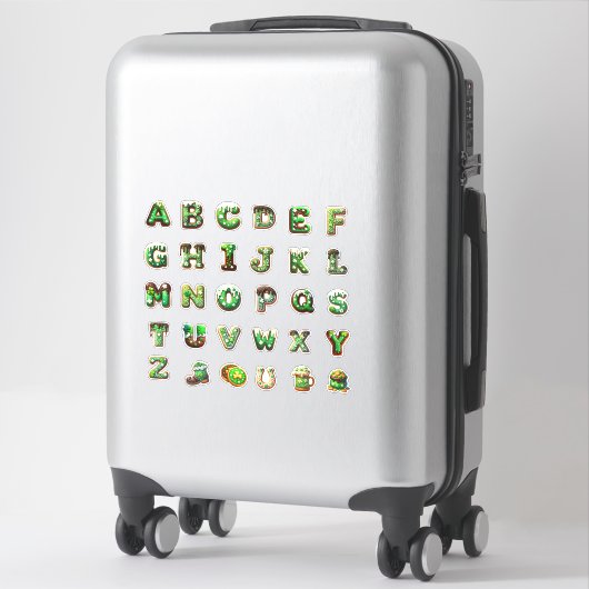 St. Patrick’s Day Alphabet Sticker (Koffer)