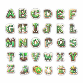 St. Patrick’s Day Alphabet Sticker