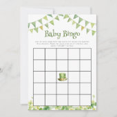 St Patrick’s Day Baby Shower Bingo Game Card Notitiekaartje (Voorkant)