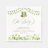 St. Patrick’s Day Baby Shower Irish Shamrock Servet (Voorkant)