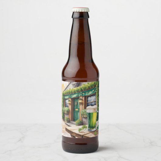 St Patrick’s Day Bar Pub Party Bier Etiket (Voorkant)