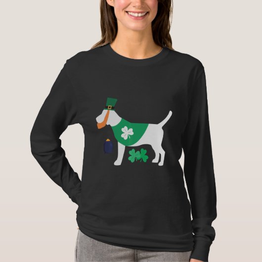 St Patrick S Day Beagle Grappig voor Hondenliefheb T-shirt (Voorkant)