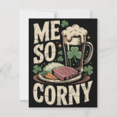 St Patrick’s Day Card Irish Dinner Humor Feestdagenkaart (Voorkant)