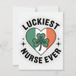 St Patrick’s Day Card Nurse Wife Feestdagenkaart