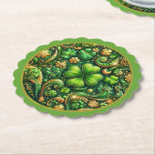 St. Patrick’s Day Clover Design  Kartonnen Onderzetters (Gekanteld)