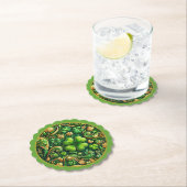 St. Patrick’s Day Clover Design  Kartonnen Onderzetters (Insitu)