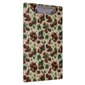 St. Patrick’s Day Coffee & Shamrock Pattern Klembord (Rechts)